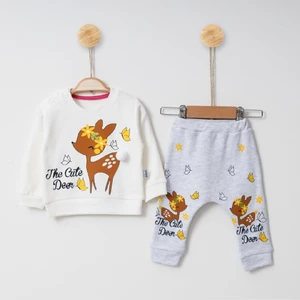 Mini Sempatik Bebek Takım,ceylan Desenli Mevsimlik Takım 3-6-9 Ay