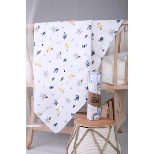 Baby Hola Müslin Örtü 85X90CM Uğur Böceği Desen Organik Hediyelik Emzirme Alt Açma Yenidoğan Puset örtüsü