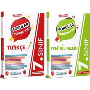 Pruva Akademi 7. Sınıf Türkçe - Fen Bilimleri Sorular Konuşuyor Seti 2023 2 Kitap