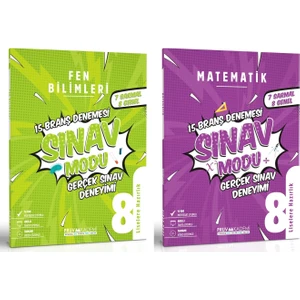 Pruva Akademi 8. Sınıf LGS Matematik Fen Bilimleri Sınav Modu Deneme Seti 2023