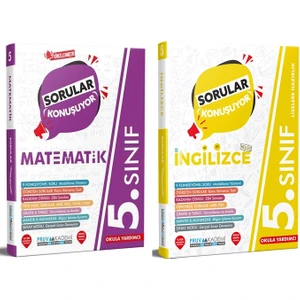Pruva Akademi 5. Sınıf Matematik - Ingilizce Sorular Konuşuyor Seti 2023 2 Kitap