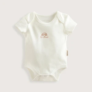 Rainbow Yenidoğan Kısa Kollu Body Ekru