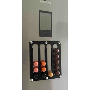 Trend Pleksi Nespresso & Jacobs Uyumlu Kapsül Kahve Standı (Mıknatıslı Siyah)