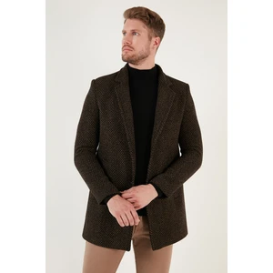 Slim Fit Pamuklu Kaşe Kaban Erkek Kaban 5840110