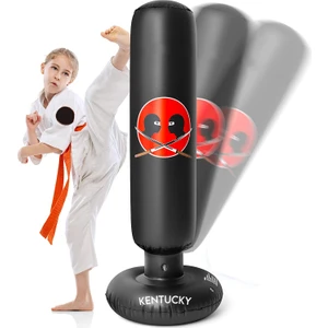 160 cm Dikey Ayaklı Şişme Boks Torbası