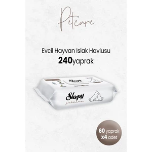 Petcare Evcil Hayvan Islak Havlusu 60'Lı X 4 Adet