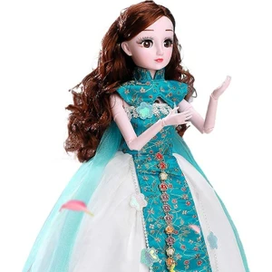 Go Biz Tek Prenses Büyük Takım Elbise ile 60CM Simülasyon, Kareli Barbie Bebek, Kız Oyuncak, Kız Hediye (Yurt Dışından)
