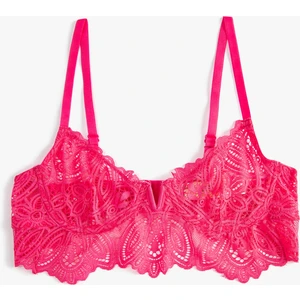 Dantelli Bralet Sütyen Balenli Dolgusuz Desteksiz