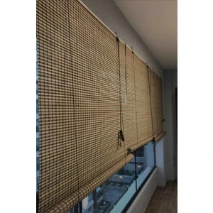 Bambu Stor Perde Bej Doğal