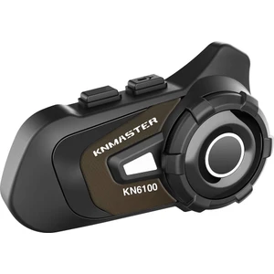 KN6100 Motosiklet Kask Interkom Bluetooth Intercom Kulaklık Seti Karbon Gold