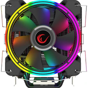 ICED120-RGB 42.5CFM 2000RPM Çift 12cm AMD/Intel LGA1200 Uyumlu S-RGB Hava Soğutmalı CPU Fan