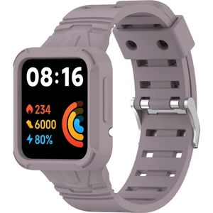 Xiaomi Için Redmi Saat 2 Lite/mi Watch Lite2/lite1 Universal Silikon Watchme Bandı Bilek Strap Sports Watch Whip Surve Saat Band Kılıfı - Mor (Yurt Dışından)