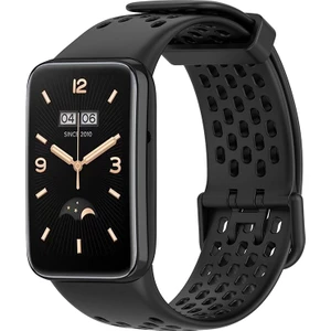 Xiaomi Mi Band 7 Pro Yumuşak Silikon Watchme Kayışı Giyim Giyim Nefes Alma Bant - Black (Yurt Dışından)