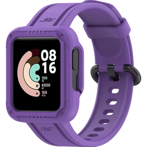 Xiaomi Redmi Için Watch/redmi Watch 2/mi Watch Lite/mi Watch Lite 2 Akıllı Saat Strap Strap Yumuşak Silikon Bilek Bantlı - Mor (Yurt Dışından)