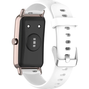 Huawei Saat Fit Mini / Talk Band B6 / B3 Yedek Saat Band 16MM Saat Kayış Silikon Saat Bandı - Beyaz (Yurt Dışından)