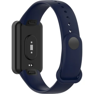 Silikon Su Geçirmez Yumuşak Watchme Kayışı Bilgisayar Xiaomi Redmi Smart Band Pro - Koyu Mavi (Yurt Dışından)