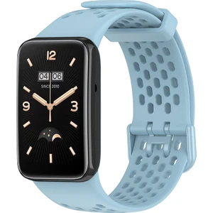 Xiaomi Mi Band 7 Pro Soft Silikon Watchme Kayışı Giyim Nefes Alabası Bant - Blue (Yurt Dışından)
