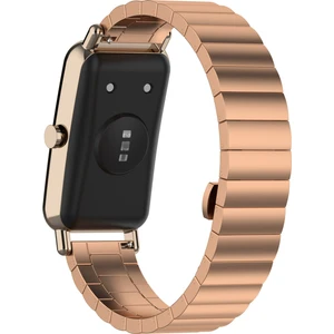 Huawei Watch Fit Fit Mini 16MM Paslanmaz Çelik Saat Bandı Akıllı Saat Kayışı - Gül Altın (Yurt Dışından)