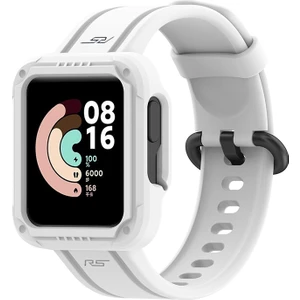 Xiaomi Redmi Için Watch/redmi Watch 2/mi Watch Lite/mi Watch Lite 2 Akıllı Saat Strap Strap Yumuşak Silikon Bilek Bantlı - Beyaz (Yurt Dışından)