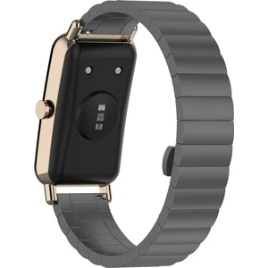 Huawei Saat Için Fit Mini 16MM Paslanmaz Çelik Iz Bant Akıllı Saat Kayışı - Gri (Yurt Dışından)
