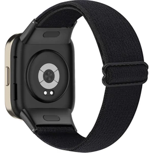 Xiaomi Redmi Için Watch 3 / Mi Watch Lite 3 Saat Kayışı Elastik Naylon Ayarlanabilir Akıllı Saat Bandı - Black (Yurt Dışından)