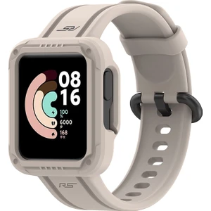 Xiaomi Redmi Için Watch/redmi Watch 2/mi Watch Lite/mi Watch Lite 2 Akıllı Saat Strap Yumuşak Silikon Bilek Bantlı - Bej (Yurt Dışından)