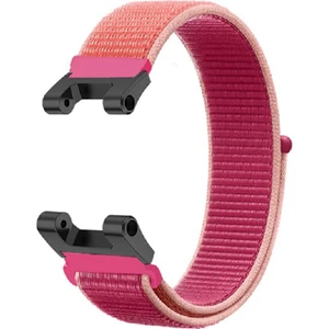 Huami Amazfit Için T-Rex / T-Rex Pro / Ares Ayarlanabilir Saat Kayışı Esnek Naylon Bilezik Akıllı Saat Kadınlar / Erkekler Için Nefes Alabilir Bant-Pembe (Yurt Dışından)
