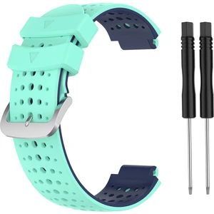 Garmin Forerunner Için Iki Renkon Silikon Saat Kayışı Bileklik 735XT 620 630 220 230 235 - Can / Koyu Mavi (Yurt Dışından)