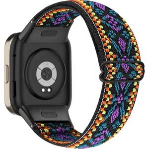 Xiaomi Redmi Için Watch 3 / Mi Watch Lite 3 Saat Kayışı Elastik Naylon Ayarlanabilir Akıllı Saat Bandı - Purple (Yurt Dışından)