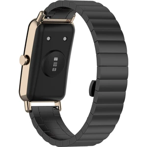 Huawei Için Fit Mini 16MM Paslanmaz Çelik Watchme Bandı Akıllı Saat Kayışı - Siyah (Yurt Dışından)
