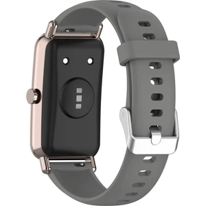 Huawei Saat Fit Mini / Talkband B6 / B3 Yedek Saat Band 16MM Saat Kayış Silikon Saat Bandı - Koyu Gri (Yurt Dışından)