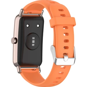 Huawei Için Fit Mini / Talkband B6 / B3 Yedek Saat Band 16MM Saat Kayış Silikon Saat Bandı - Turuncu (Yurt Dışından)