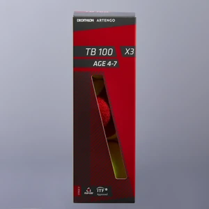 Artengo Tenis Topu - 3 Adet - Kırmızı - Tb100