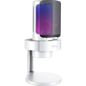Ampligame A8W USB Mikrofon - Yayıncı - Oyuncu - Rgb Bilgisayar Mikrofonu Beyaz