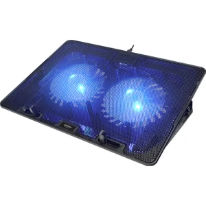 Ad-S1 Notebook Laptop Soğutucu Stand 2 Fanlı LED Işıklı 2*usb Girişli Kademeli 4 Yükseklik Ayarlı