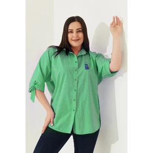 Lady Majestic Kadın Büyük Beden Gömlek