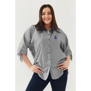 Lady Majestic Kadın Büyük Beden Gömlek