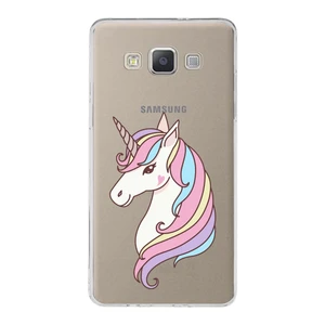 Samsung Galaxy A5 2015 Uyumlu Kapak Sevimli Karakterler Tasarımlı Şeffaf Silikon Kılıf