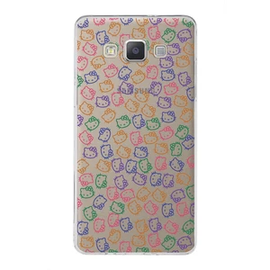 Samsung Galaxy A5 2015 Uyumlu Kapak Sevimli Karakterler Tasarımlı Şeffaf Silikon Kılıf