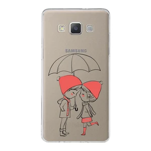 Samsung Galaxy A5 2015 Uyumlu Kapak Sevimli Karakterler Tasarımlı Şeffaf Silikon Kılıf