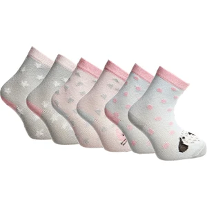 6lı Soket Çorap Sevimli Hayvanlar Desenli