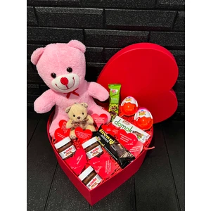 Sevgiliye Romantik Hediye Lezzet Dolu Pembe Ayıcıklı Nutellalı