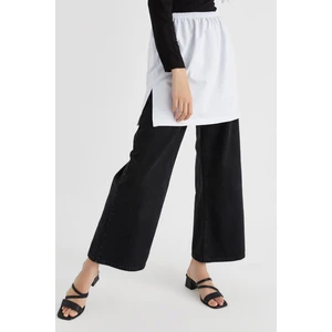 Beyaz Penye Içlik Etek