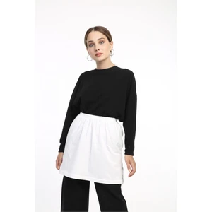 Penye Içlik Etek Krem