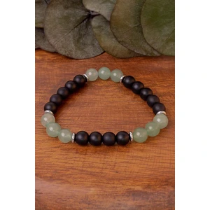 Dünya Doğal Taş Aventurin ve Oniks Taşı Bileklik