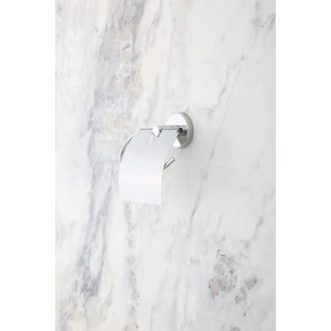 Alper Banyo İris Yapışkanlı Krom Kapaklı Tuvalet Kağıdı Askısı, Tuvalet Kağıtlığı, İster Yapıştır İster Montajla
