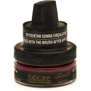 1001 Fabcare Krem Deri Boya Cam Kavanoz 50 ml-Bordo