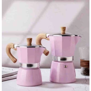 Coffee Hutt Coffeehutt Aloha Mokapot 3 Cup Pembe