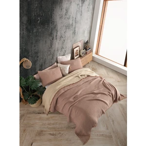 Destiny Hometex 4 Katlı Multi Muslin %100 Pamuk Çift Kişillik Yatak Örtüsü