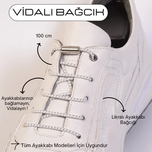 Mag Shoes 100CM Akıllı Vidalı Ayakkabı Bağcığı
